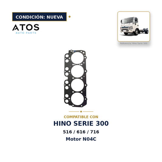 Junta de cabeza Hino 616 716 816 Serie 300