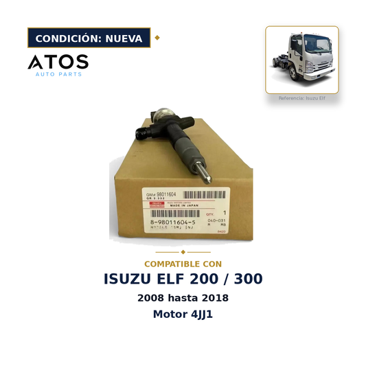 Inyector  Nuevo Isuzu 4JJ1 Elf 200 300