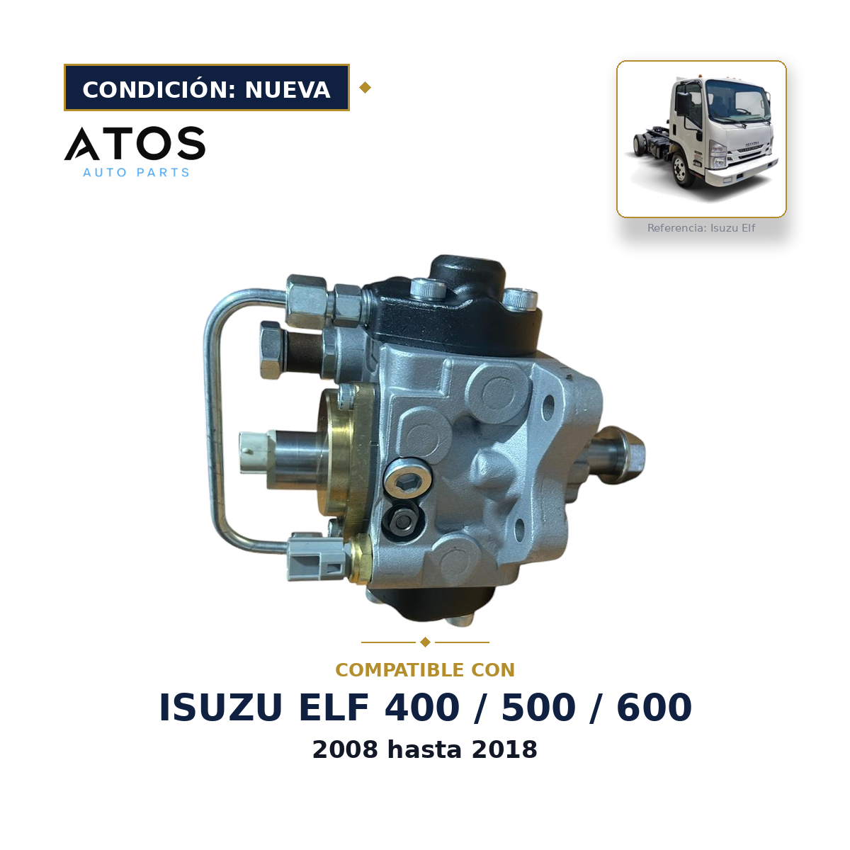 Bomba de combustible Nueva Isuzu 4HK1 ELF 400 500 600 800